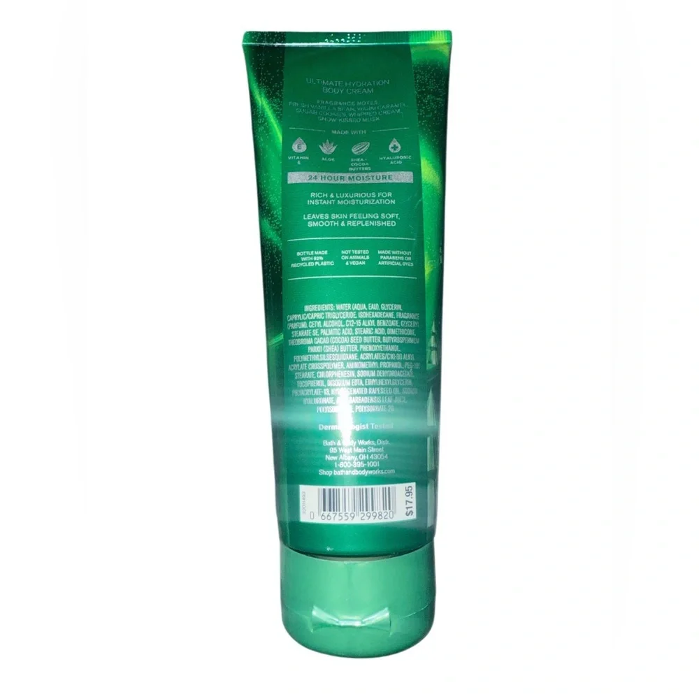 Bath & Body Works Vanilla Bean Noel Body Cream - Festive Green